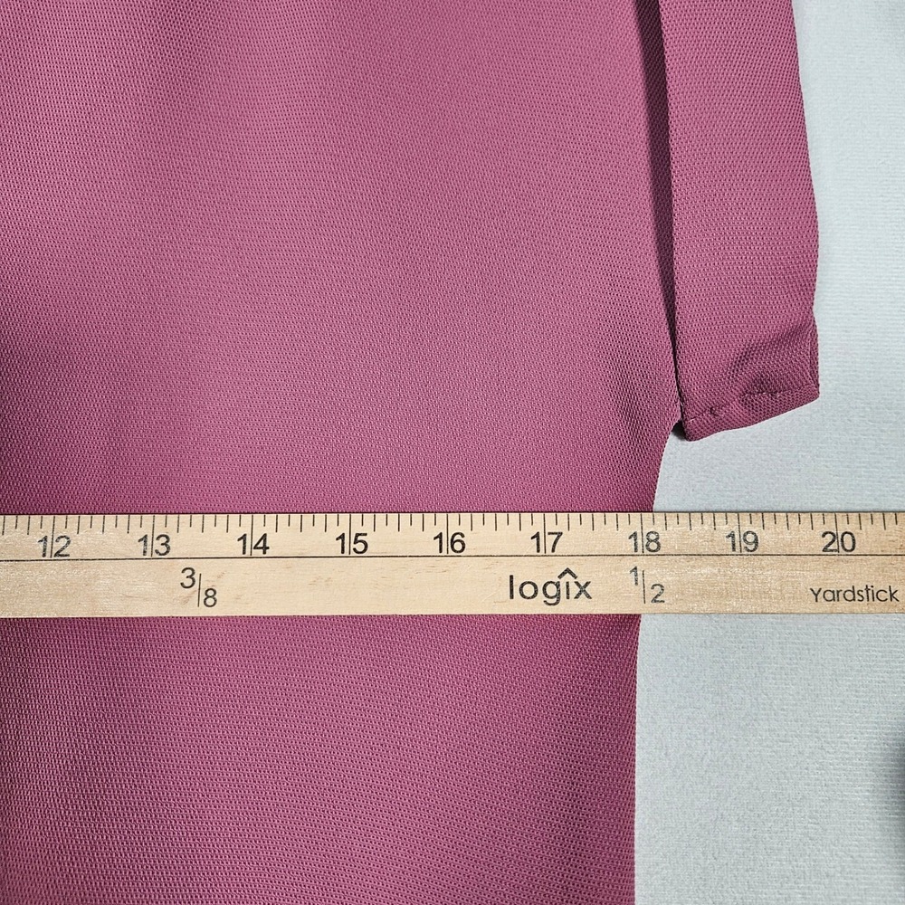 Vince Shift Dress Women M Pink Cuffed Sleeve Pockets Minimalist Chic Office Boho - Picture 5 of 14